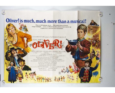 Oliver (1968) Quad Poster, UK Quad poster for this classic Film Musical starring Ron Moody - 'Non Oscars' version - rolled wi