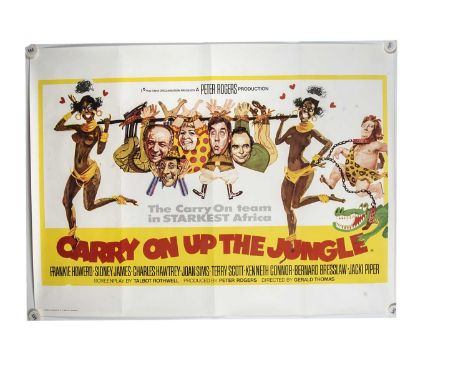 Carry On Up The Jungle (1970) Quad Poster, UK Quad poster for this classic Carry On film starring Frankie Howerd, Sid James e
