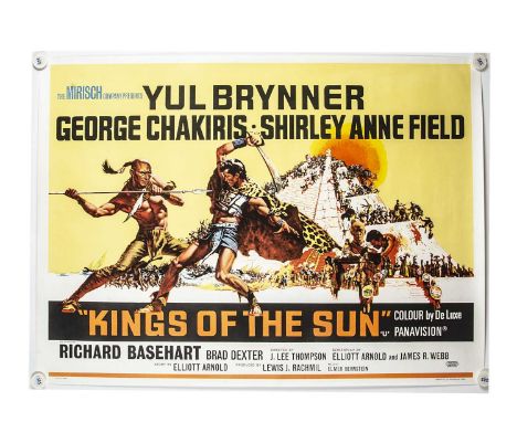 Kings of the Sun (1964) Quad Posters, six copies of the UK Quad poster for this South American Epic starring Yul Brinner - al