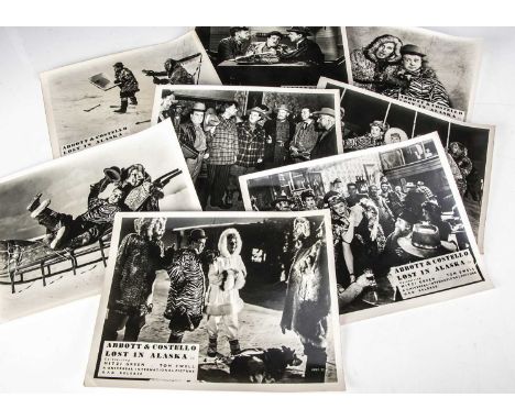 Abbott and Costello / Lost In Alaska Lobby Cards / Front of House Stills, full set of eight UK Lobby Cards / FOH Stills for L