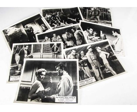 The Creature Walks Among Us Lobby Cards / Front of House Stills, full set of eight UK Lobby Cards / FOH Stills for The Creatu