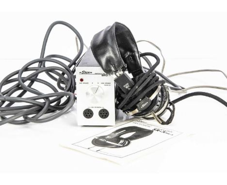 Stax Headphones / Speaker Adaptor, a pair of Stax headphones electrostatic ear speaker SR-X mk3 reasonable condition with ins