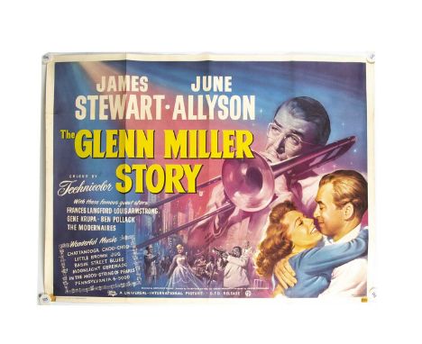 The Glenn Miller Story (1954) Quad Poster, UK Quad poster for this Biopic starring James Stewart - rolled with light fold mar