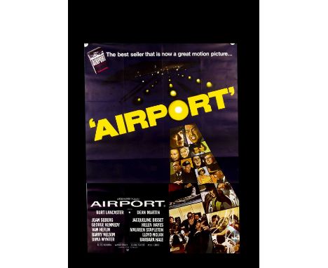 Airport (1970) Bus Stop Poster, Large Billboard style poster for this classic Disaster Movie - rolled with light fold marks a