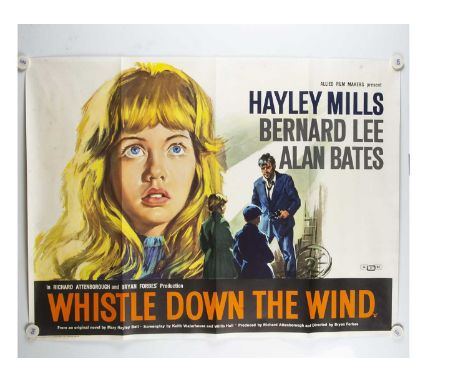 Whistle Down The Wind (1961) Quad Posters, two different UK Quad posters for the film starring Hayley Mills and Alan Bates - 