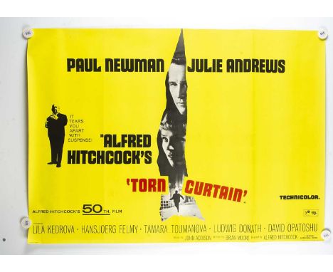 Torn Curtain (1966) Quad Poster, UK Quad poster for this Hitchcock Classic starring Paul Newman - rolled with light fold mark