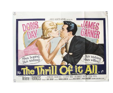 The Thrill Of It All (1963) UK Quad poster, UK Quad Poster for the comedy starring Doris Day and James Garner - rolled with l