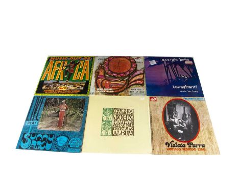 World / Folk LPs, approximately forty albums of mainly World and Folk Music with artists including Mimis Plessas, John Fahey,