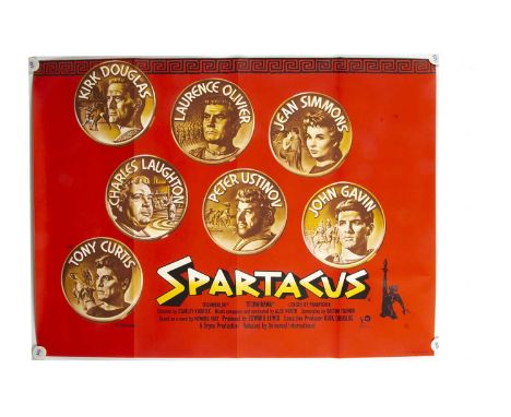 Spartacus (1960) Quad Poster, UK Quad poster for this Roman Empire Epic starring Kirk Douglas, Laurence Olivier et al with ar