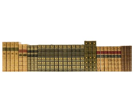 Dryden (John) The Poetical Works, 4 vol., engraved frontispiece, occasional light browning, contemporary tan calf, gilt, spin