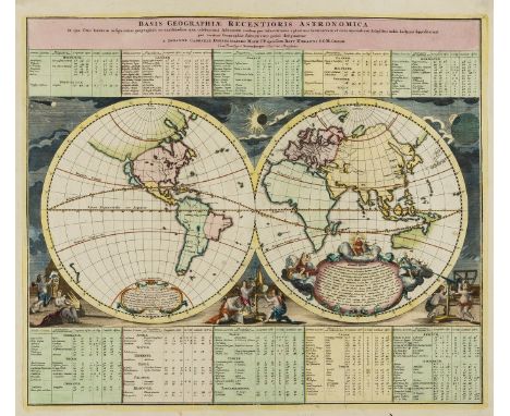 World.- Doppelmayr (Johann Gabriel) Basis Geographiae Recentioris Astronomica in qua Situs Locorum Insigniorum Geographici ea