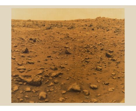Mars: the first colour photograph from the Martian surface taken by Viking 1, vintage chromogenic print, Viking 1, watermarke