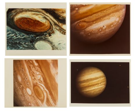 Jupiter and its Great Red Spot, 4 vintage chromogenic prints, watermarked "This Paper Manufactured by Kodak", NASA/ Jet Propu