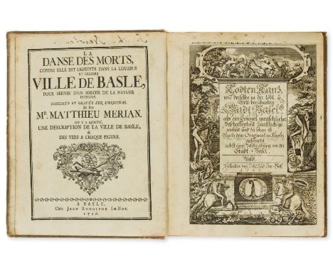 Merian (Matthaeus) Todten-Tanz / La Danse des Morts, text in French and German, roman and blackletter type, French letter pre