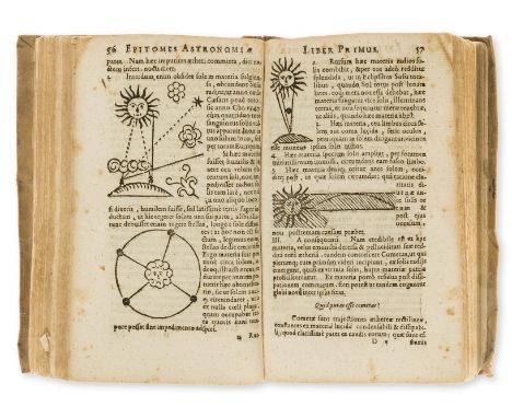 Astronomy.- Kepler (Johannes) Epitome astronomicae Copernicanae [libri I. II. III], first editions, 2C6 blank, sig. B misboun