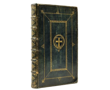 Binding.- Garter Arms.- Book of Common Prayer (The), title printed in red and black, engraved frontispiece, light offsetting,