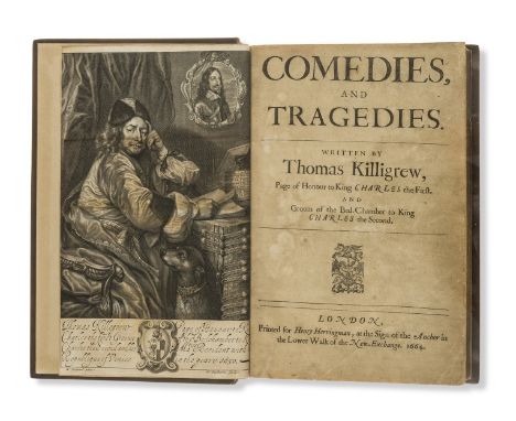 Killigrew (Thomas) Comedies, and tragedies, first edition, second issue (with the final two sectional titles cancelled and re