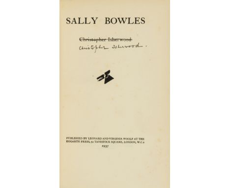 Isherwood (Christopher) Sally Bowles, first edition, signed by the author on title with score through his printed name, light