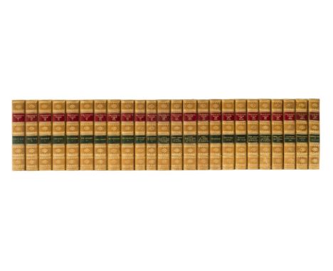 Thackeray (William Makepeace) The Works..., 22 vol., half-titles, plates and illustrations, some light foxing and offsetting,