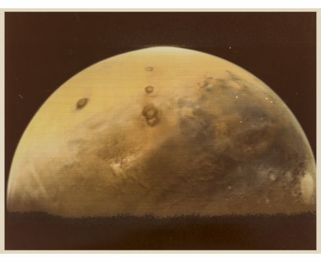 Martian Hemisphere, vintage chromogenic print, Voyager 1, watermarked "This Paper Manufactured by Kodak", NASA/ Jet Propulsio