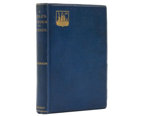 Stevenson (Robert Louis) A Child's Garden of Verses, first edition, issue with smaller "of" in title on spine but rounded apo