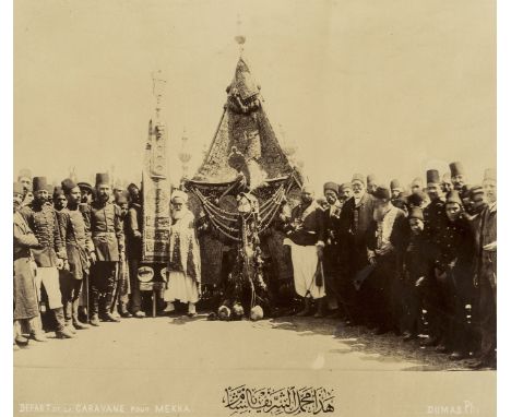 Middle East.- Mecca.- Dumas (Tancrède) Depart de La Caravane pour Mekka, original albumen print, c.270 x 215mm (11 x 8 1/2 in