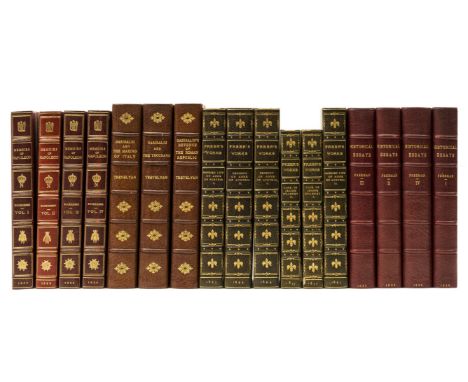 Fauvelet de Bourienne (L.A. de) Memoirs of Napoleon Bonaparte, 4 vol., plates, the odd spot, crushed red half morocco by Soth