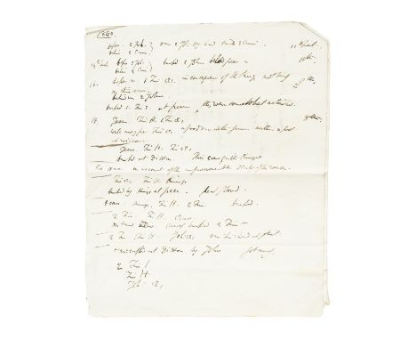 Cambridge University Rowing Records.- Volume of Records, manuscript, 12pp., some ephemera, including an original watercolour,