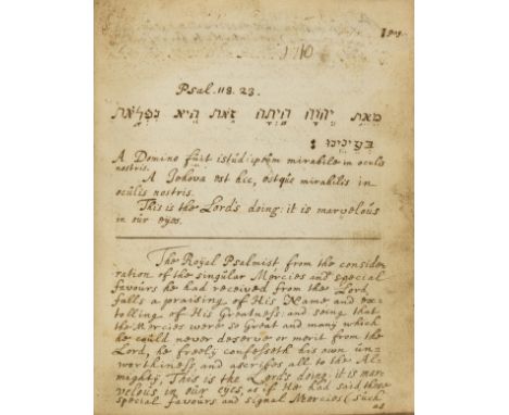 Scottish Discourses and Sermons.- Schank or Shank (Martin, minister of Banchory, Aberdeenshire, married Margaret, daughter of