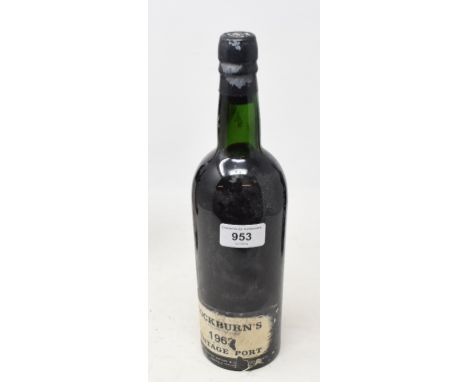 A bottle of Cockburn's vintage port, 1963 
