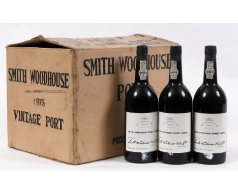 Twelve bottles of Smith Woodhouse vintage port, 1975, in original cardboard box See illustrationReport by RBOpened by Charter