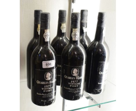 Six bottles of Quarles Harris vintage port, 1977 (6) 