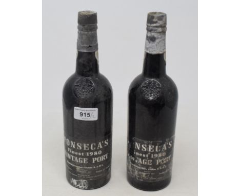 Two bottles of Fonseca vintage port, 1980 (2) 