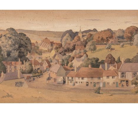 G*** S*** URQUHART (20TH CENTURY) (2)Village scenesigned 'G . S. URQUHART' (lower right)watercolour37 x 55cmtogether with a w