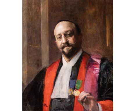 JEAN-FRANCK BAUDOIN (FRENCH, 1870-1961)Portrait of Monsieur Peraultsigned 'J F Baudoin' (lower right)oil on canvas65 x 54cmAR