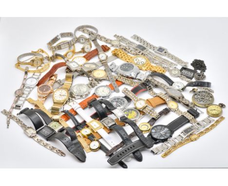 A COLLECTION OF MOSTLY QUARTZ WRISTWATCHESTo include watches by, Tissot, Seiko, Michael Kors and Emporio Armani (qty)