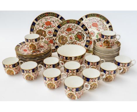 A ROYAL CROWN DERBY BONE-CHINA PART TEA SERVICE (40)Circa 1893Decorated with Japan pattern `198', comprising; twelve teacups,