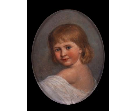 EMMA IRLAM BRIGGS (BRITISH, 1867-1950)Portrait of Miss Eveline Maud Pleydell-Bouveriesigned and dated 'Irlam Briggs 30' (cent