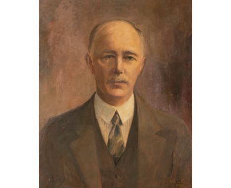 WILLIAM LEADBETTER CALDERWOOD (BRITISH, B. 1865)Portrait of William McLellan OBEsigned with initials and dated ‘WLC 1936’ (lo