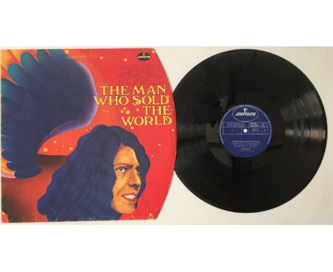 DAVID BOWIE - THE MAN WHO SOLD THE WORLD LP (1972 GERMAN PRESSING - MERCURY 6338 041). A lovely example of the scarcely seen 
