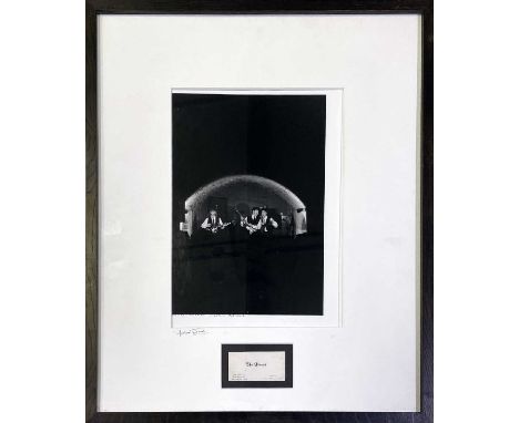 A mounted, framed and glazed display (frame 54 x 64cm) to include: original Michael Ward photo 'No. 8' of The Beatles perform