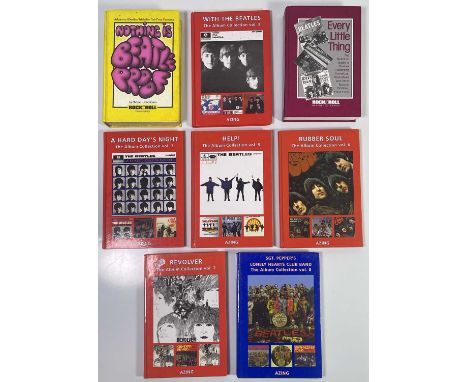 Eight books to inc vols 2,3,5,6,7,8 of the Beatles 'Album Collection' by Azing Moltmaker, all signed by the author. Two other