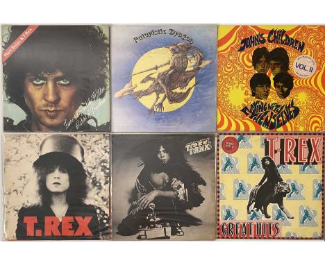 BOLAN / T REX - LPs. A collection of 19 x LPs. Titles include Johns Children Playing With Themselves, Futuristic Dragon (BLN 