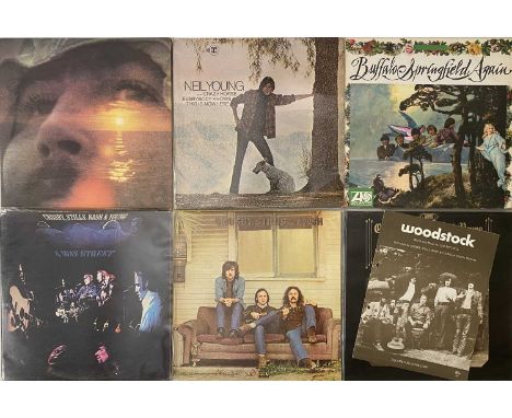 CSNY AND RELAYED LP PACK (EARLY ALBUMS/ ORIGINAL UK PRESSINGS). A quality selection of 10 LPs. Artists/ titles include Buffal