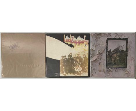 LED ZEPPELIN - LP SELECTION. Super clean bundle of 3 x original/early UK pressing LPs from Led Zep. Titles are 'IV' (plum Atl