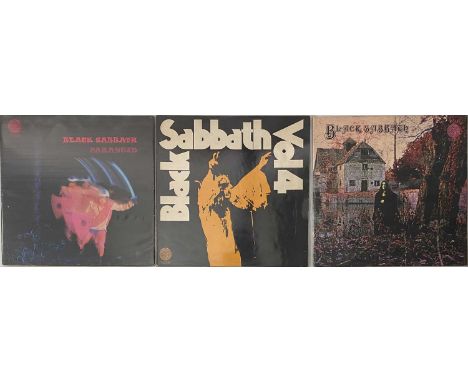 BLACK SABBBATH - LP COLLECTION (INCLUDING ORIGINAL VERTIGO SWIRLS). Exceptional package of 12 original title LPs from Black S