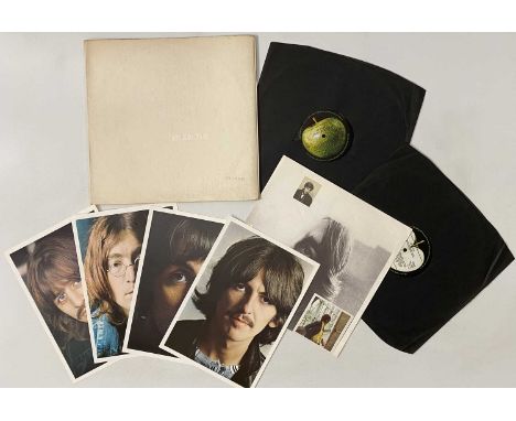 THE BEATLES - WHITE ALBUM LP (MONO/ STEREO HYBRID - PCS 7067/ PMC 7068). A curious copy of The Beatles untitled studio album 