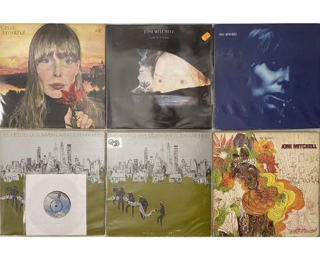 JONI MITCHELL - LP COLLECTION. Cracking instant collection of 18 x (primarily) LPs from Joni Mitchell. Titles include Blue (U