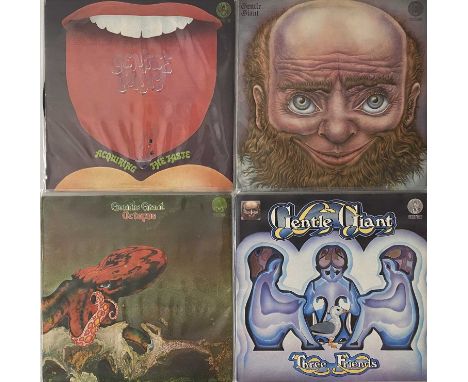 GENTLE GIANT - LP COLLECTION (INCLUDING ALL FOUR ORIGINAL UK VERTIGO SWIRL ALBUMS). Exceptional package of 8 x LPs representi