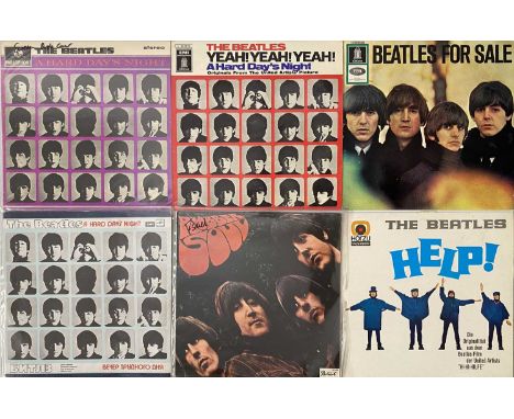THE BEATLES AND SOLO - STUDIO LP PACK (INC OVERSEAS). A selection of 15 LPs by The Beatles and some solo releases, including 